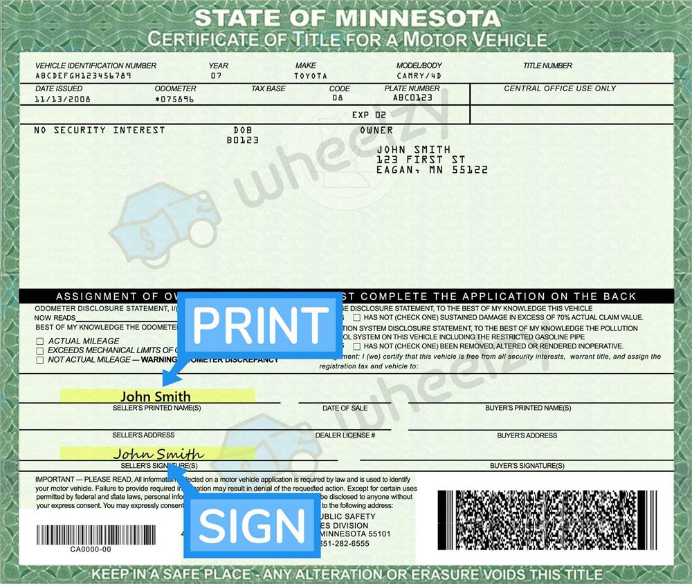 can i get my car title online minnesota