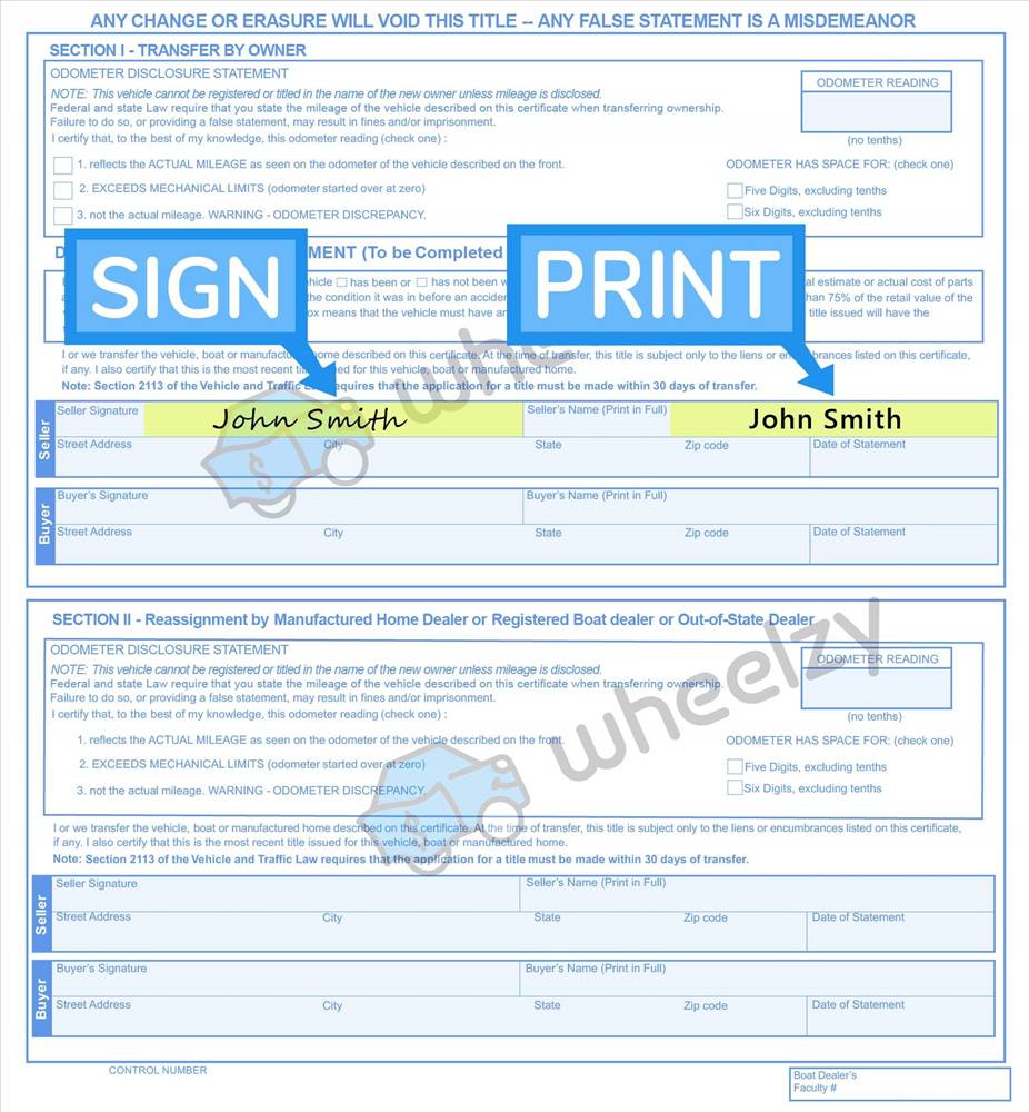 How to Sign Your Title in Rochester (image)