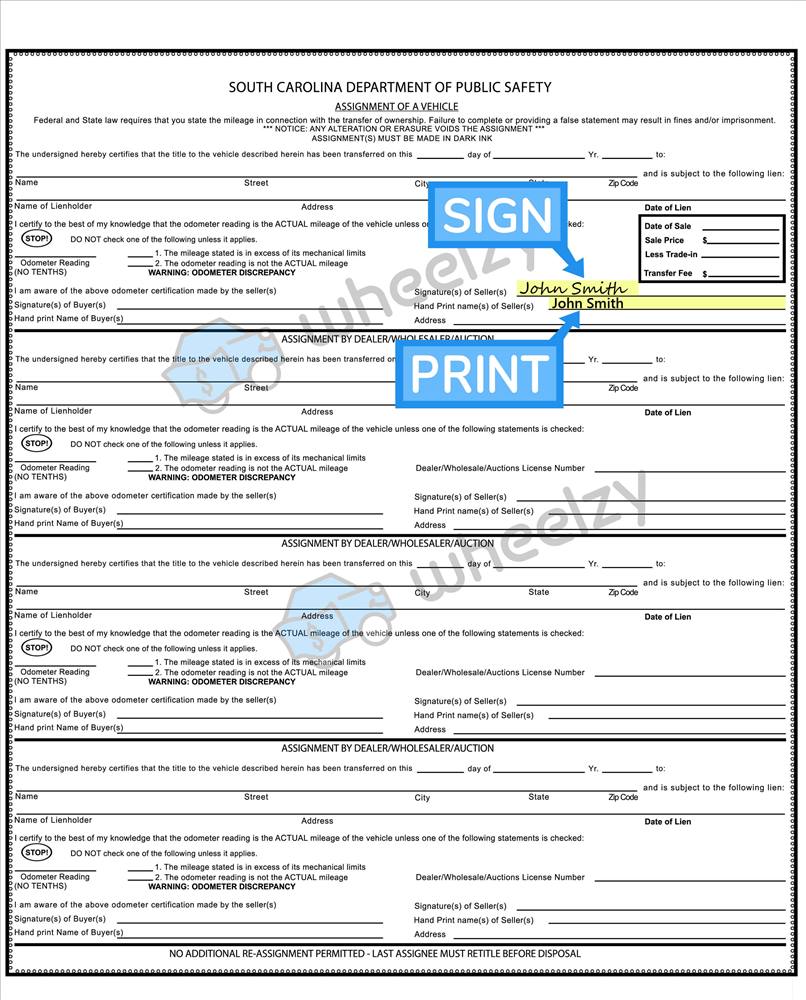 Sell Car Without Title How To Sign Your Car Title In North