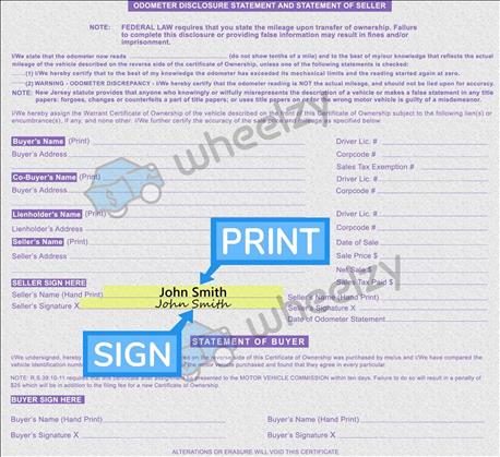 How to Sign Your Title in Monroe Township