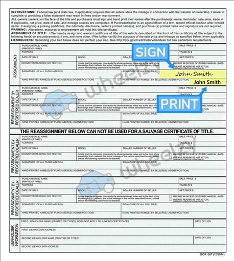 How to Sign Your Title in Jefferson City