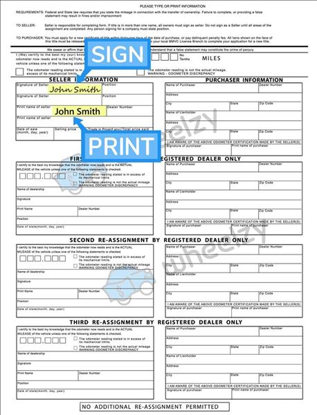 How to Sign Your Title in Logansport