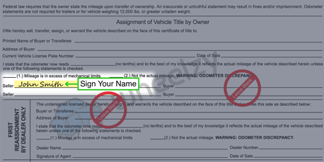 How to Sign Your Title in Alaska (image)