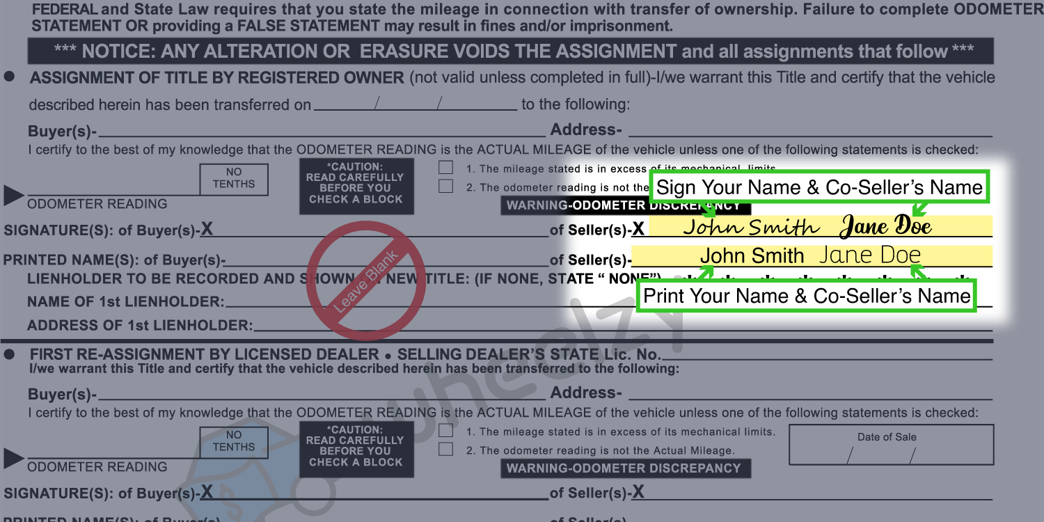 How To Sign Your Car Title In Alabama Including Dmv Title Sample Picture 0024