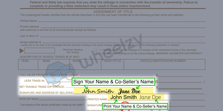 How to Sign Your Title in Arkansas (image)