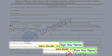 How to Sign Your Title in Pine Bluff (image)