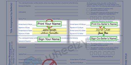 How to Sign Your Title in Washington DC (image)