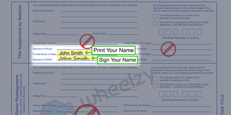 How to Sign Your Title in Washington DC (image)