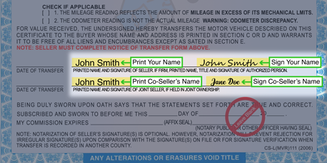 How to Sign Your Title in Hawaii (image)