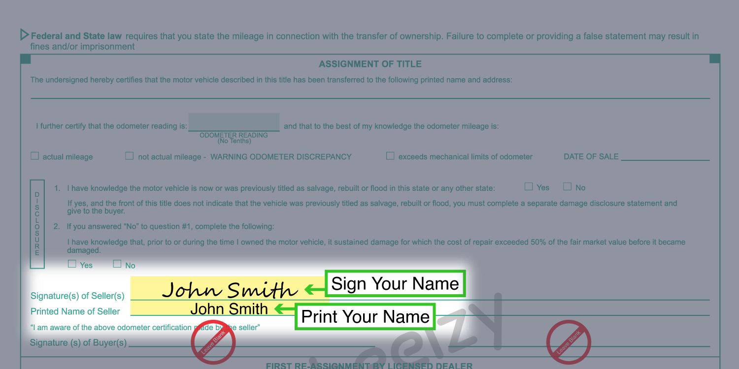 How to Sign Your Title in Iowa