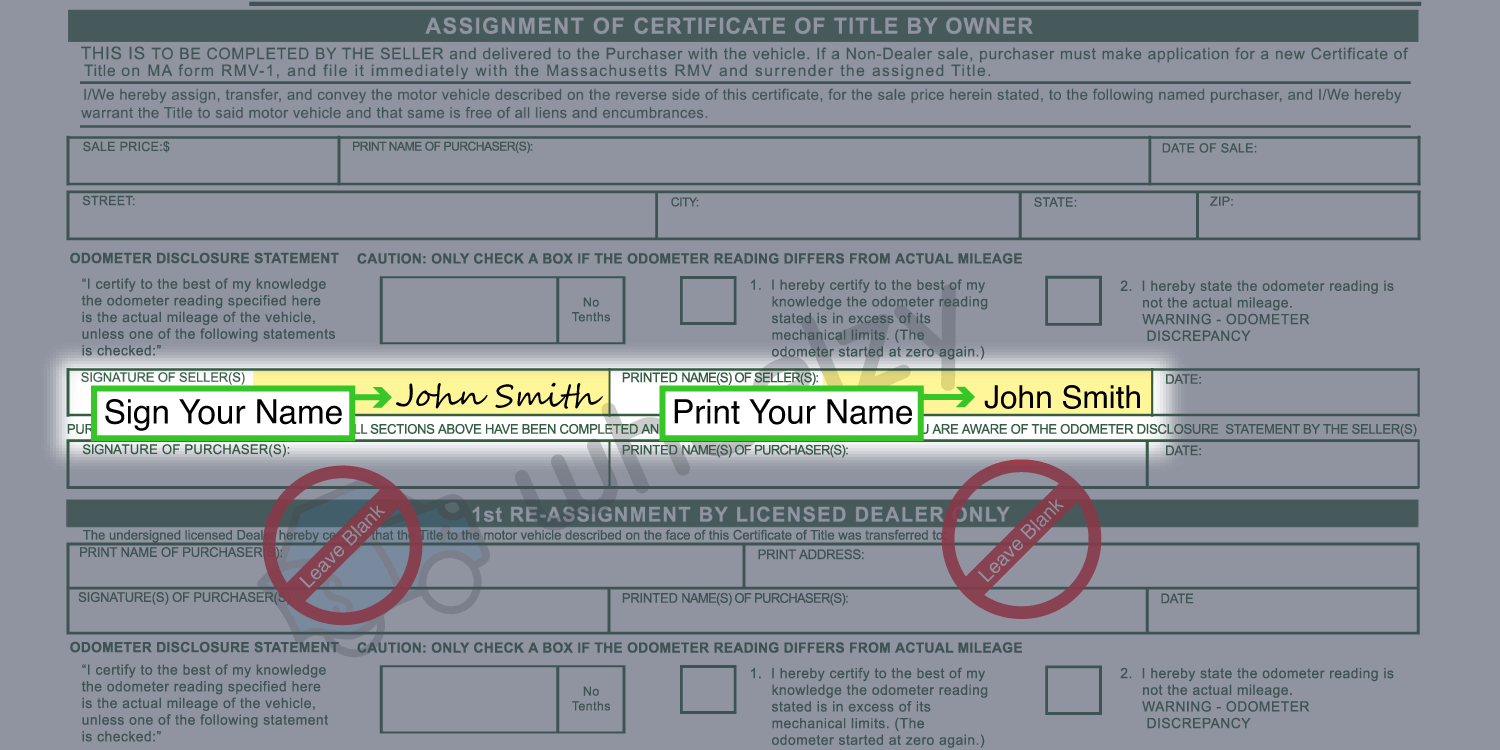 How to Sign Your Title in Lynn