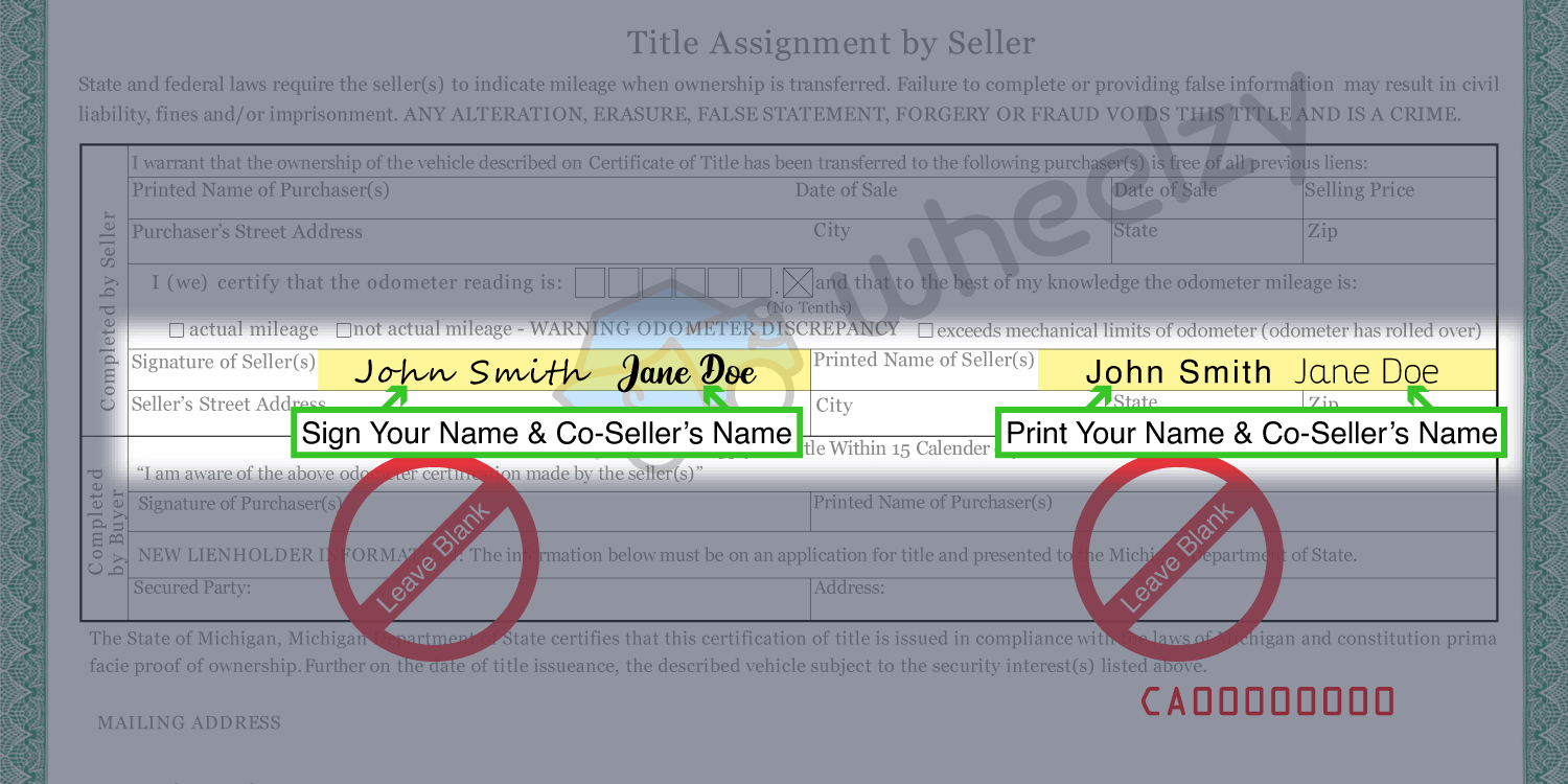 How to Sign Your Title in Flint (image)