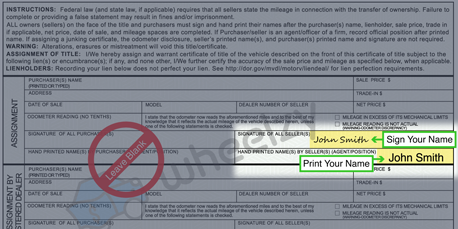 How to Sign Your Title in Fenton (image)