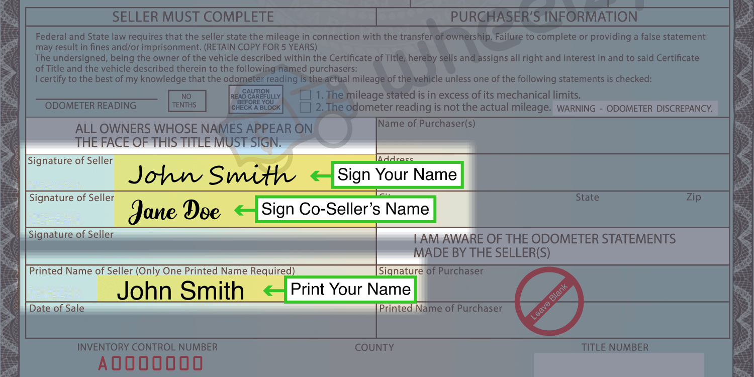 How to Sign Your Title in Nebraska (image)