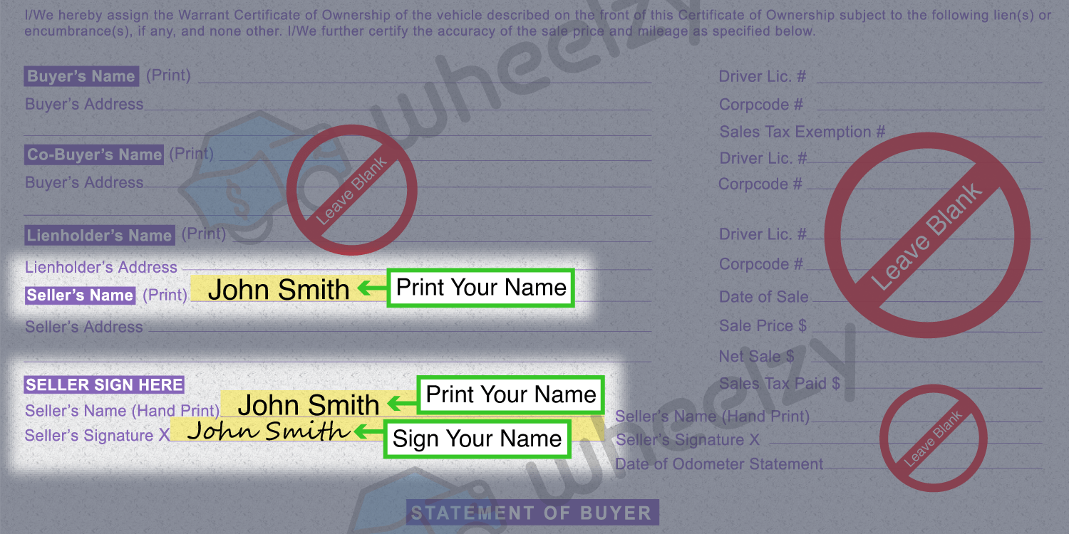 How to Sign Your Car Title in New Jersey. Including DMV Title