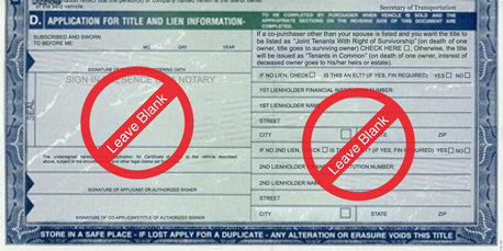 How to Sign Your Title in Pennsylvania (image)