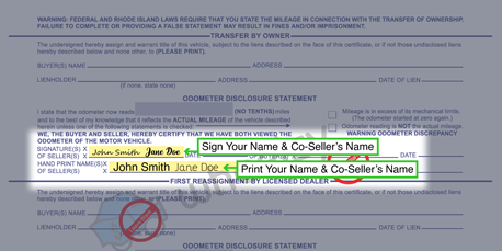 How to Sign Your Title in Pawtucket (image)