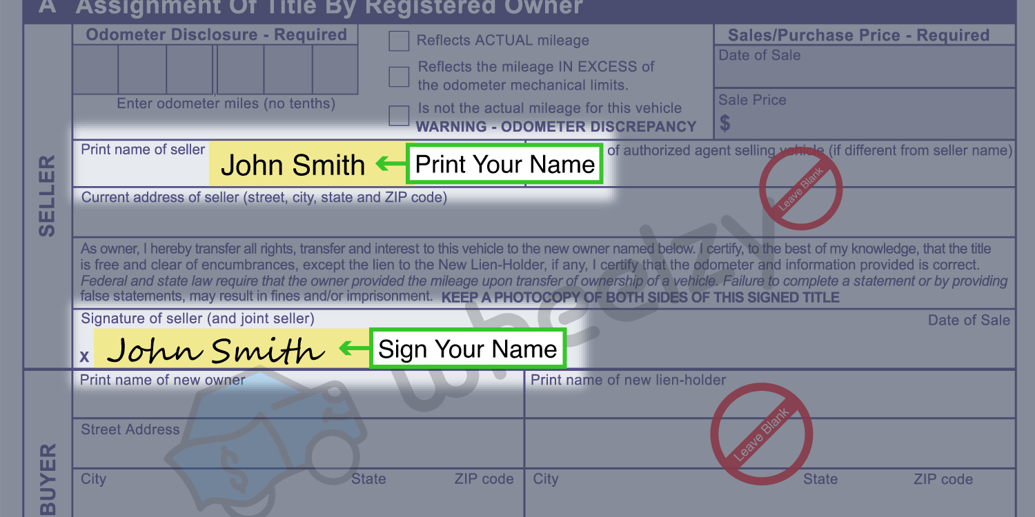 How to Sign Your Title in Utah