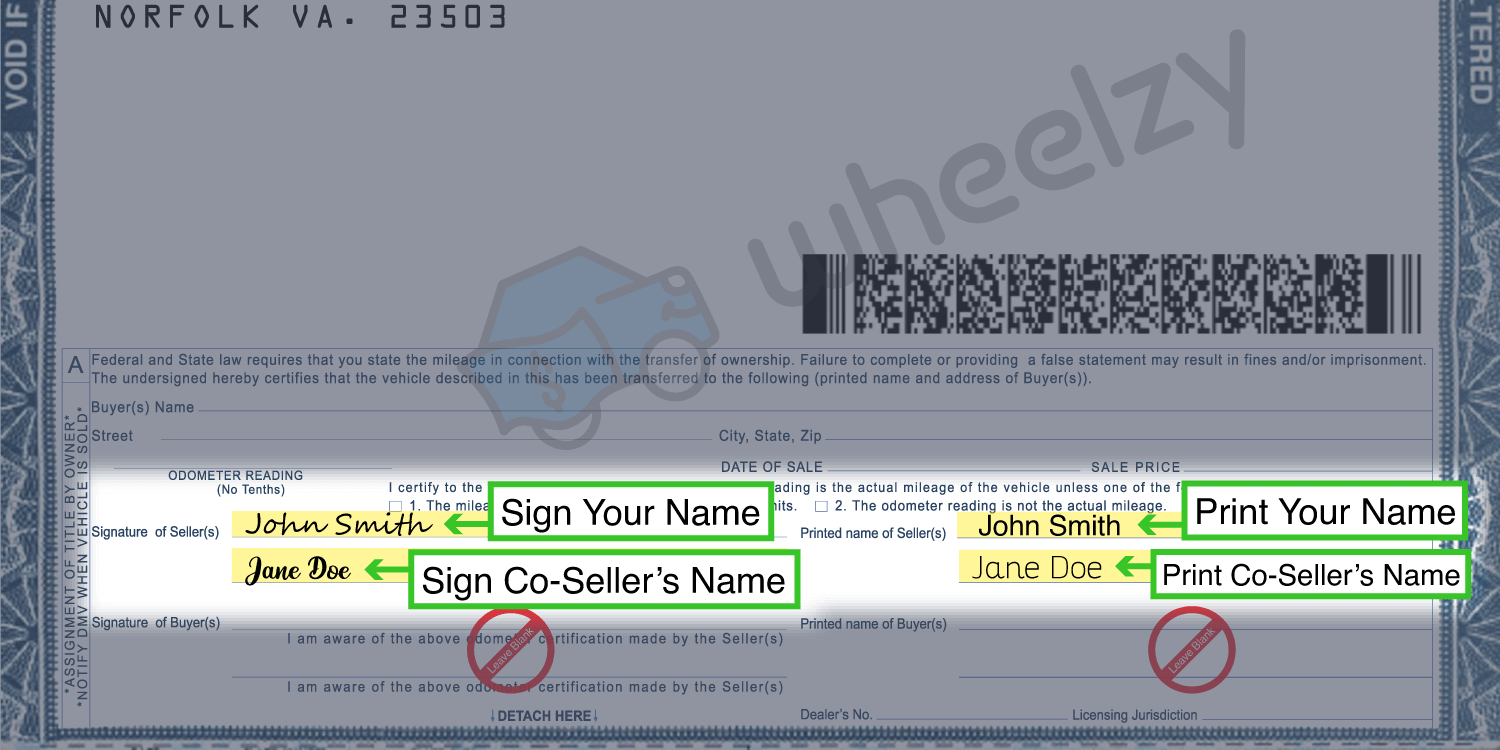 How to Sign Your Title in Virginia